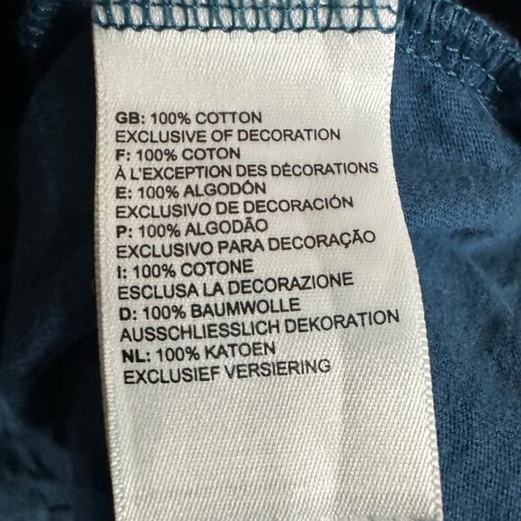 The North Face TNF Mens size Large Half Dome Long Sleeve Graphic T-Shirt Blue - Picture 8 of 9